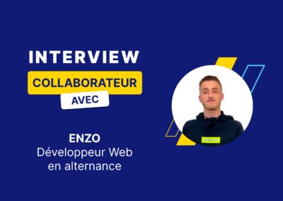 Interview Collaborateurs –  10 questions à Enzo, développeur web en alternance chez Qwamplify Professional